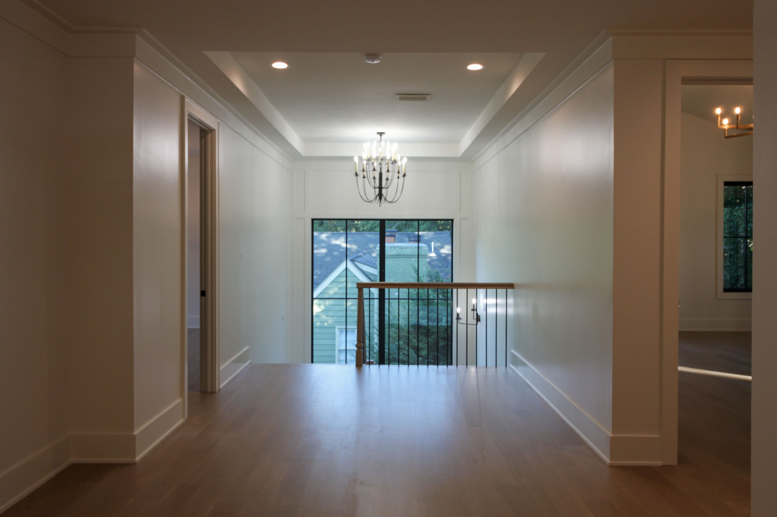 93_Captivating Light Wood Railing System with Black Spindles, Arlington VA 22207