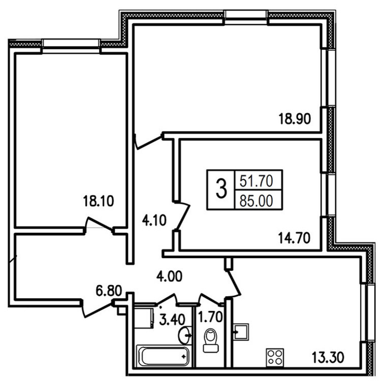 Угловая кухня с пеналом для семьи с детьми