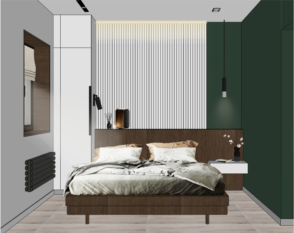 3д визуализация - спальня