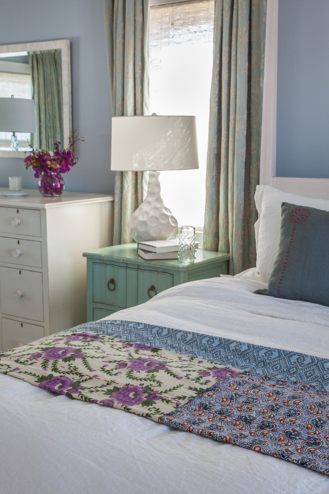This is an example of a beach style bedroom in Newark.