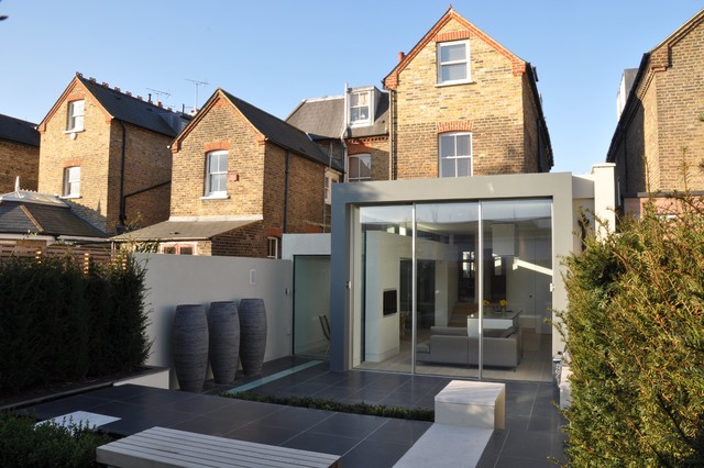 Contemporary Extension Chiswick trendy-hus-og-facade