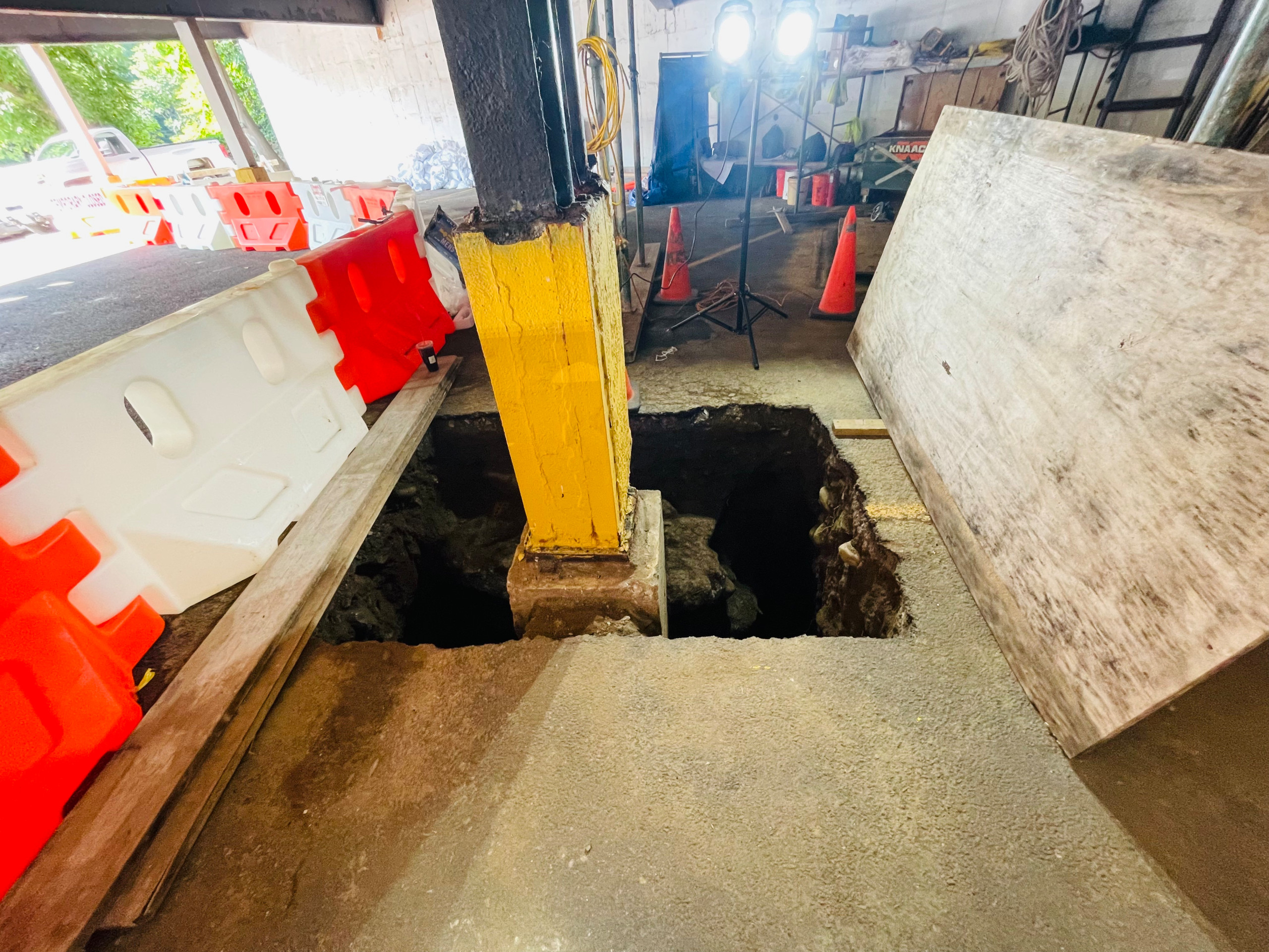 Temporary Parking Structure reinforcement