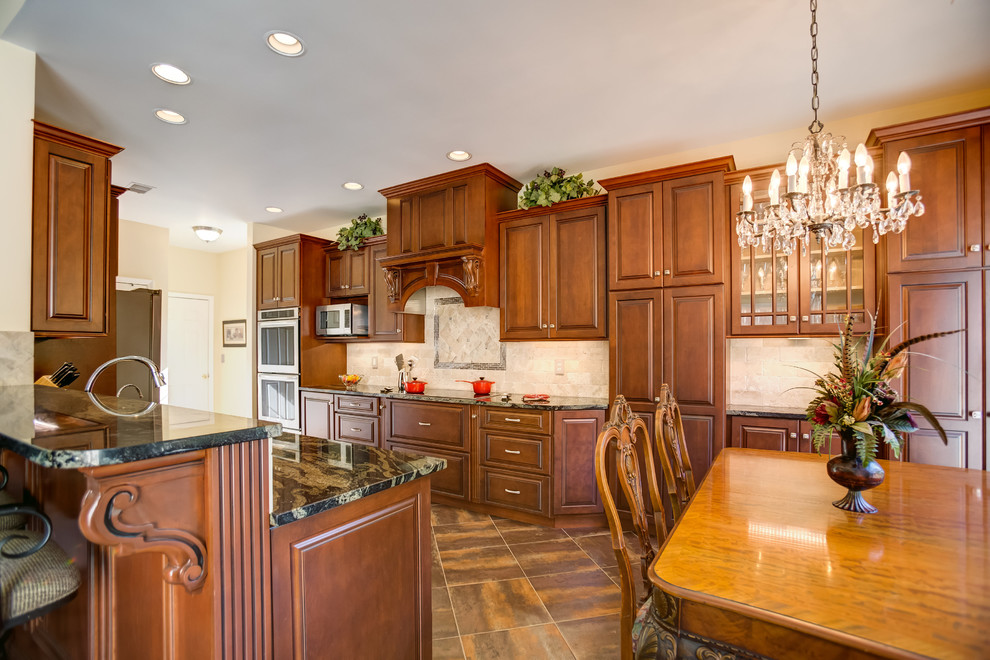 Traditional Maple Kitchen with Black Glaze Traditional Kitchen Birmingham by Counter