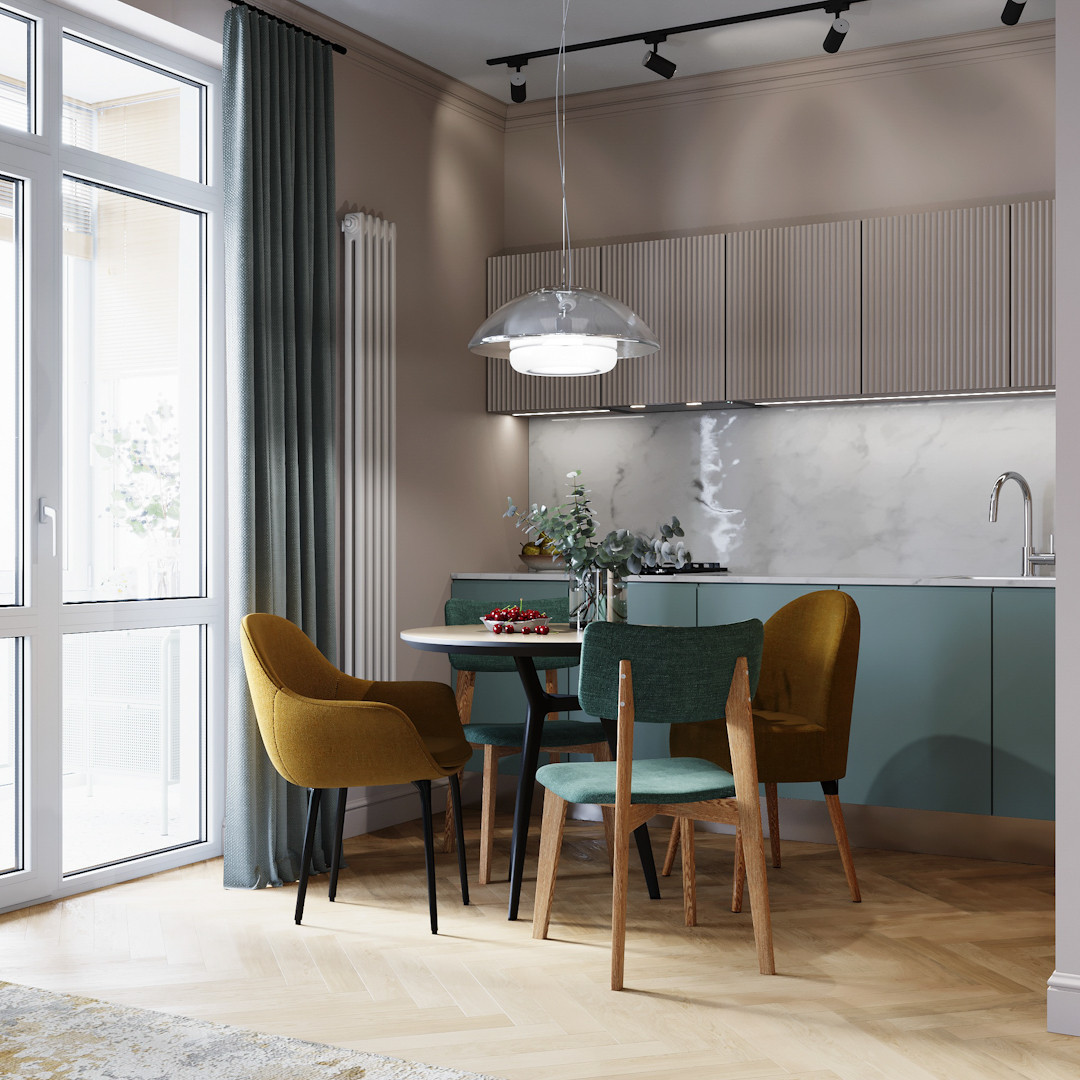 Двухкомнатная квартира для девушки с нотками Востока