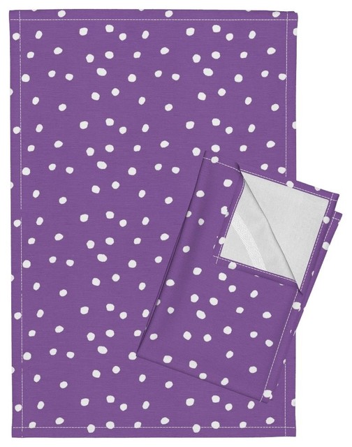 purple dish towels