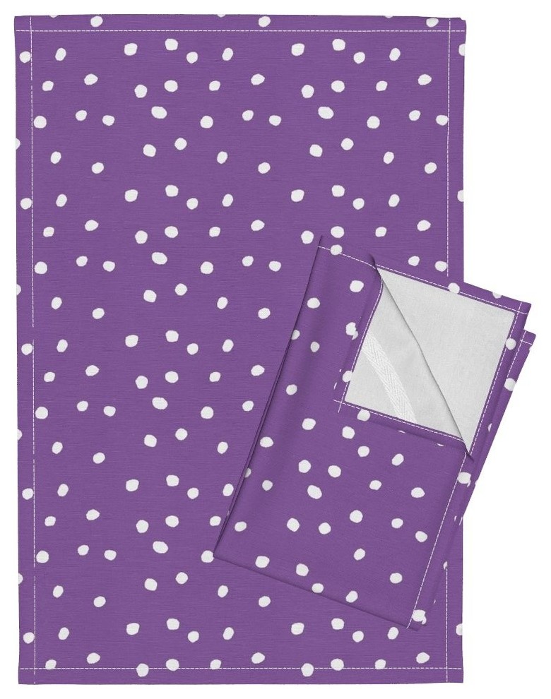 purple tea towels