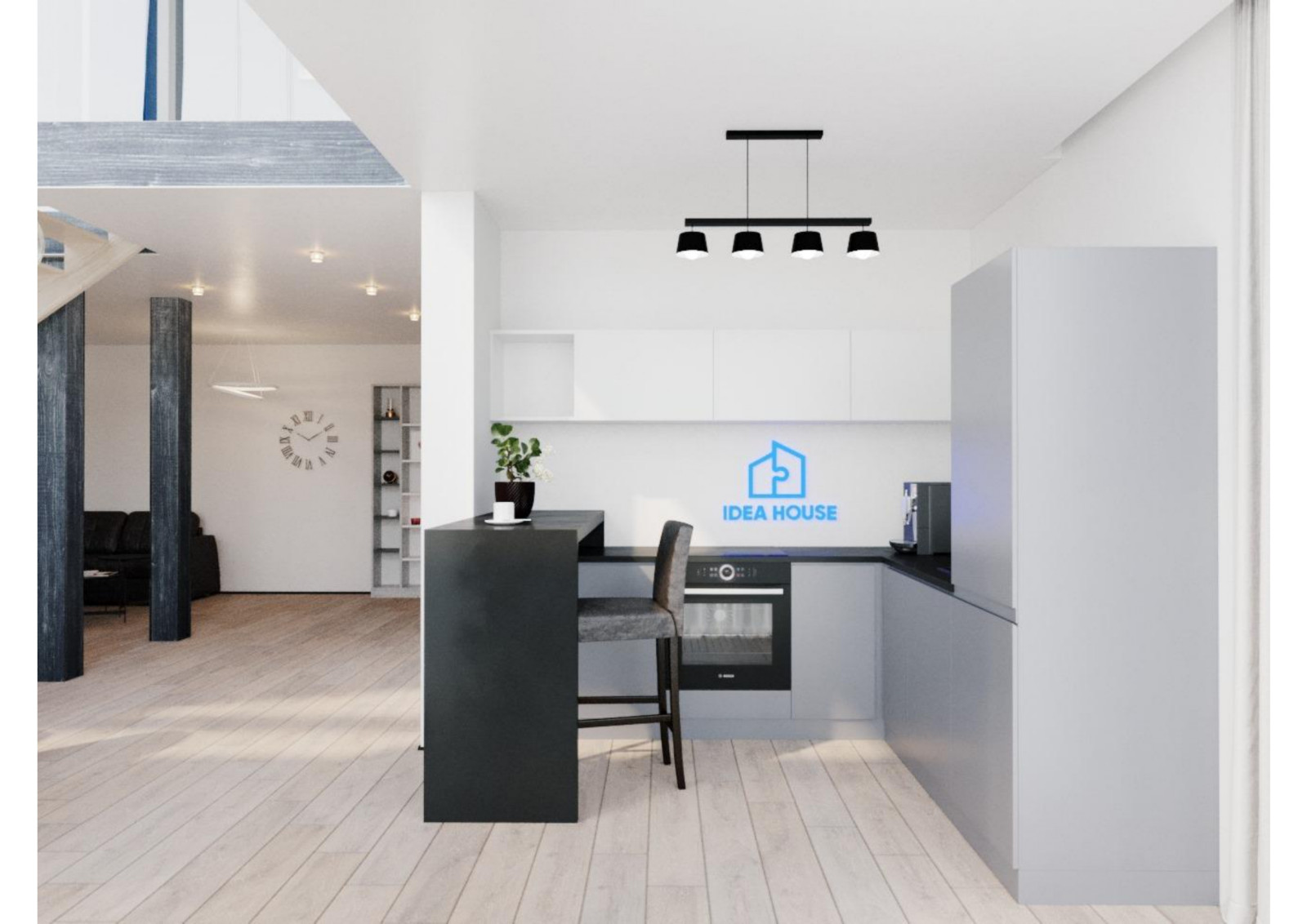 Дизайн проект выставочного дома на Белой даче.