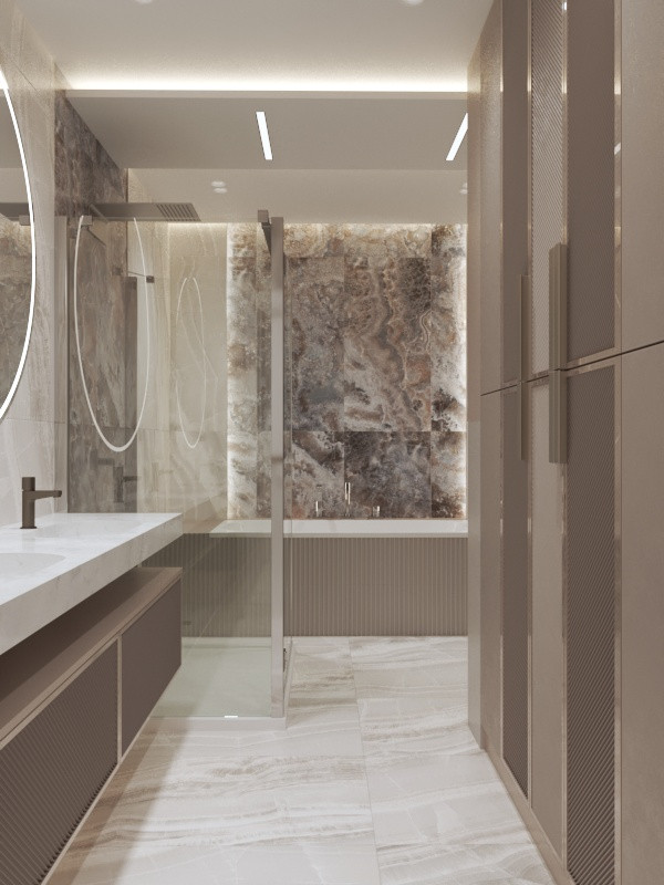 Современная квартира в 2 уровня