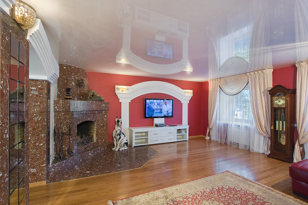 Интерьер коттеджа в ярких тонах