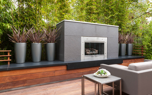 Beachside contemporaneo-terraza-y-balcon