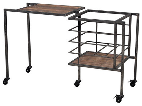 Sterling Furnishings 51-10023 Industrial Fold Away Storage Bench