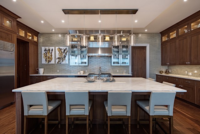 Transitional Kitchen nyklassisk-koekken