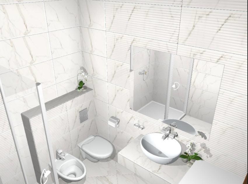 Візуализація санвузла, плитка Love Ceramic