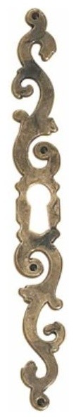 Richelieu 36281373163 5.4" Traditional Keyhole Plate (left) - Oxidized Brass