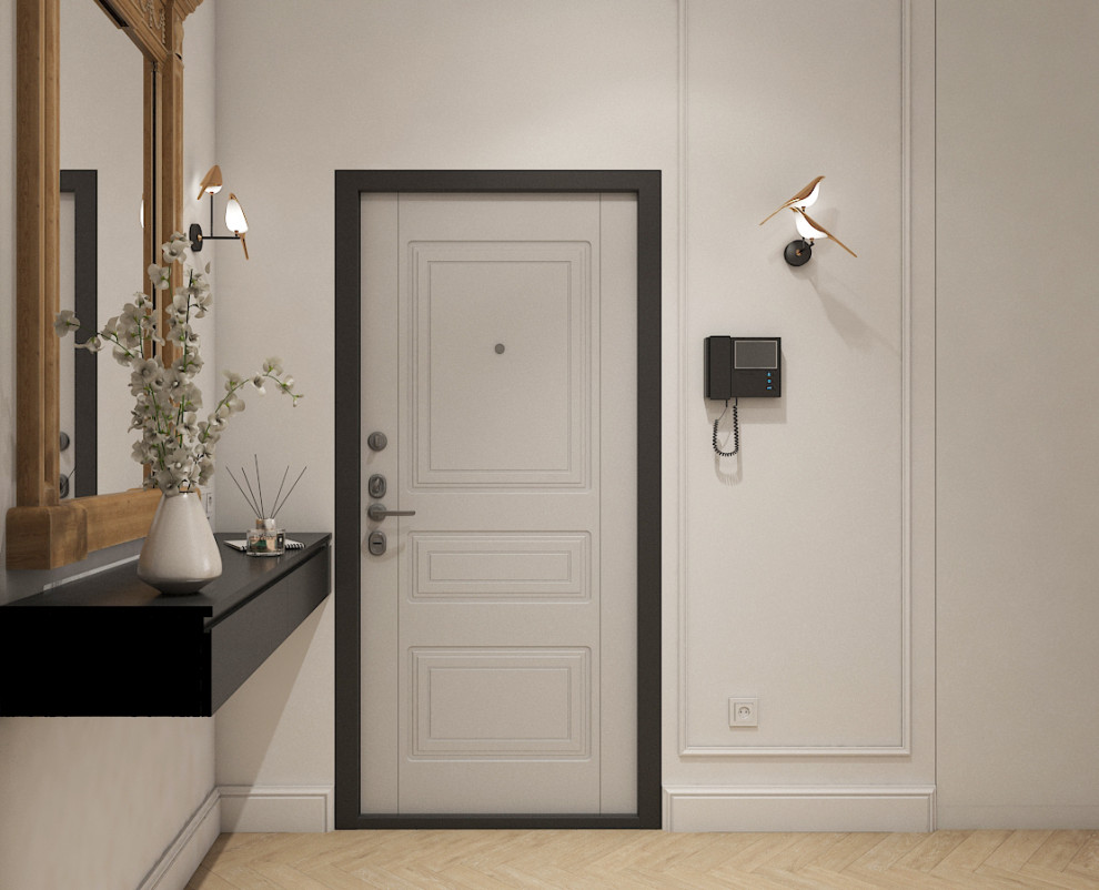 Дизайн-проект квартиры 45 м2 в стиле неоклассика