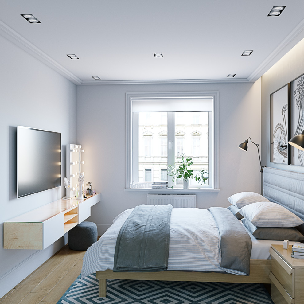 Спальня в скандинавском стиле. Город Ярославль.