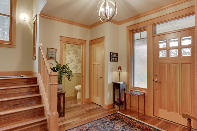 Portland Oregon Custom Home built by Quail Homes of Vancouver Washington craftsman-entree