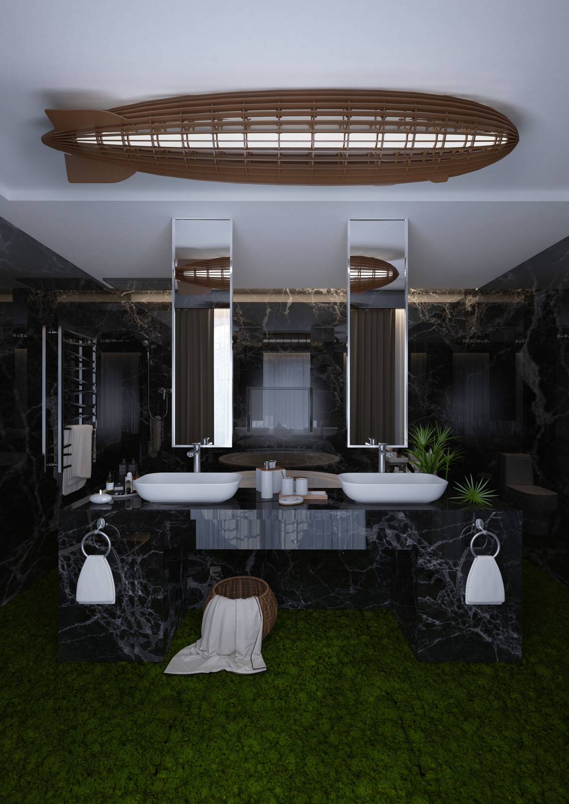 Дирижабль в ванной