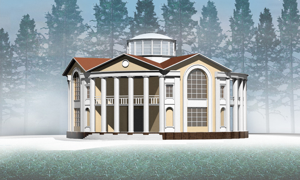 проект коттеджа в классическом стиле