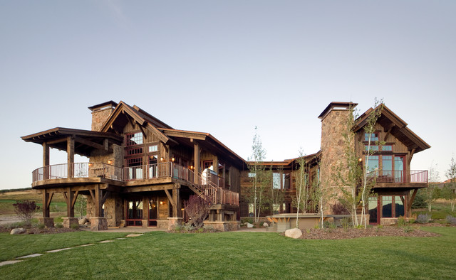 Catamount Ranch rustikt-hus-og-facade