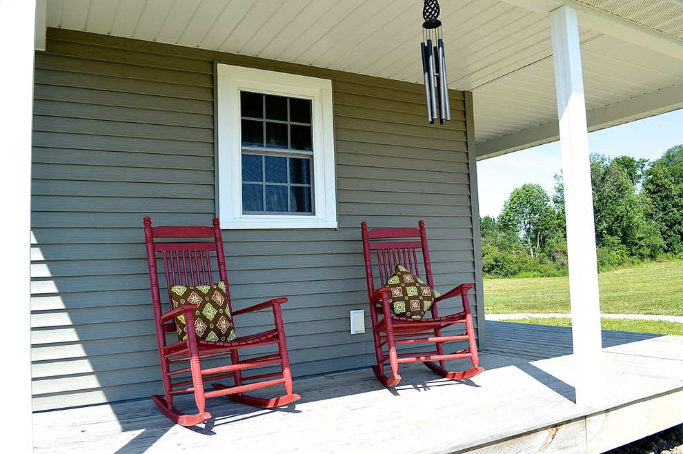 Inspiration for a rustic home design remodel in Charlotte