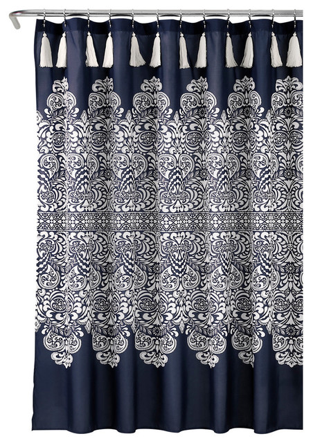 Boho Medallion Shower Curtain Mediterranean Shower Curtains