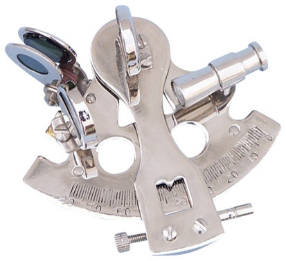 Sextant Paperweight Chrome 3 Beach Style Desk Accessories