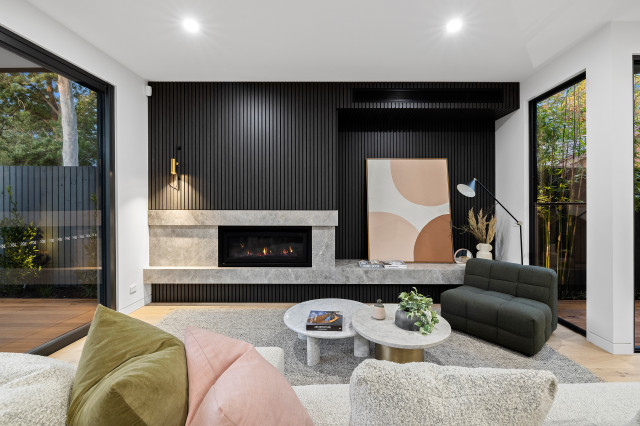 Dual Occupancy: Brighton East townhouses contemporary-living-room