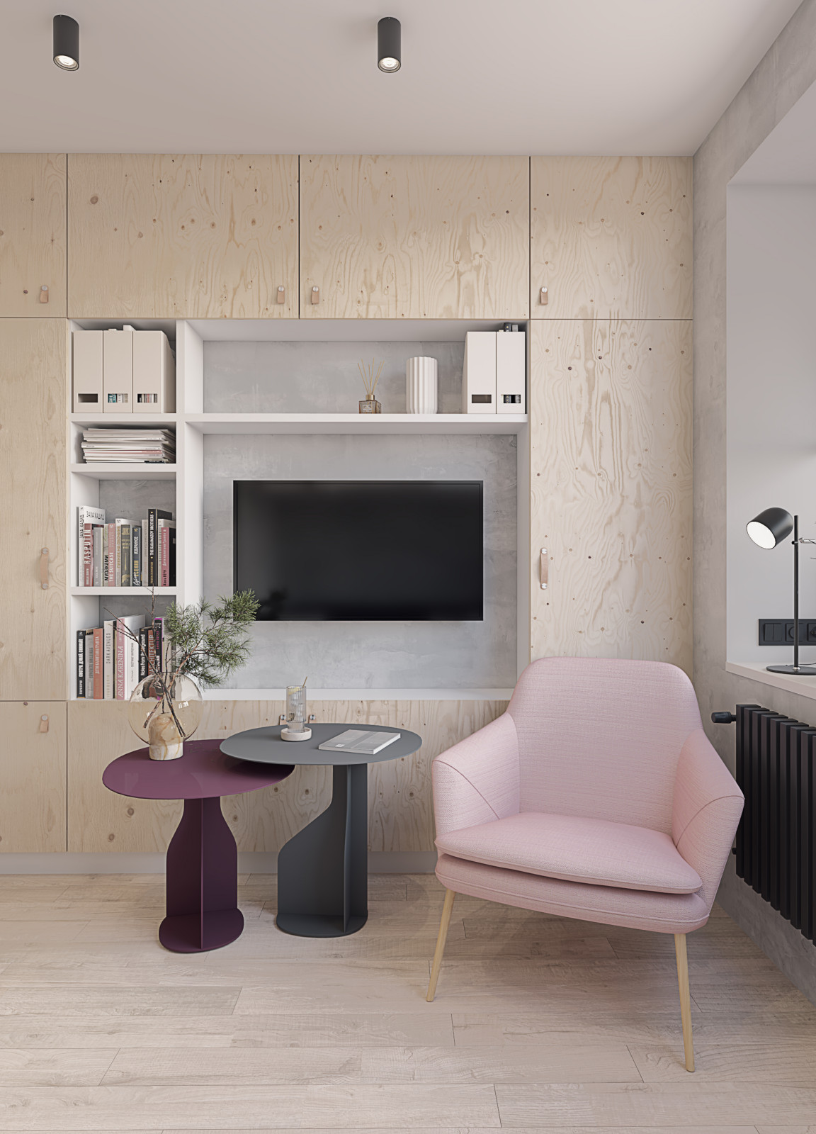 Студия 29м2 для молодой девушки