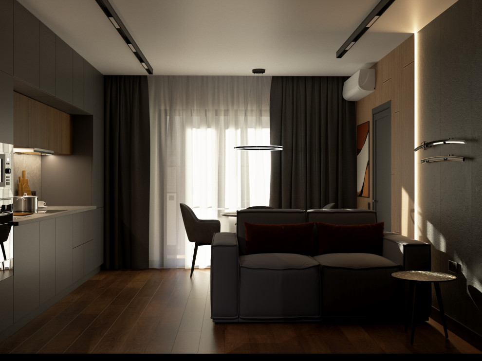 Квартира в Санкт-Петербурге в темных тонах