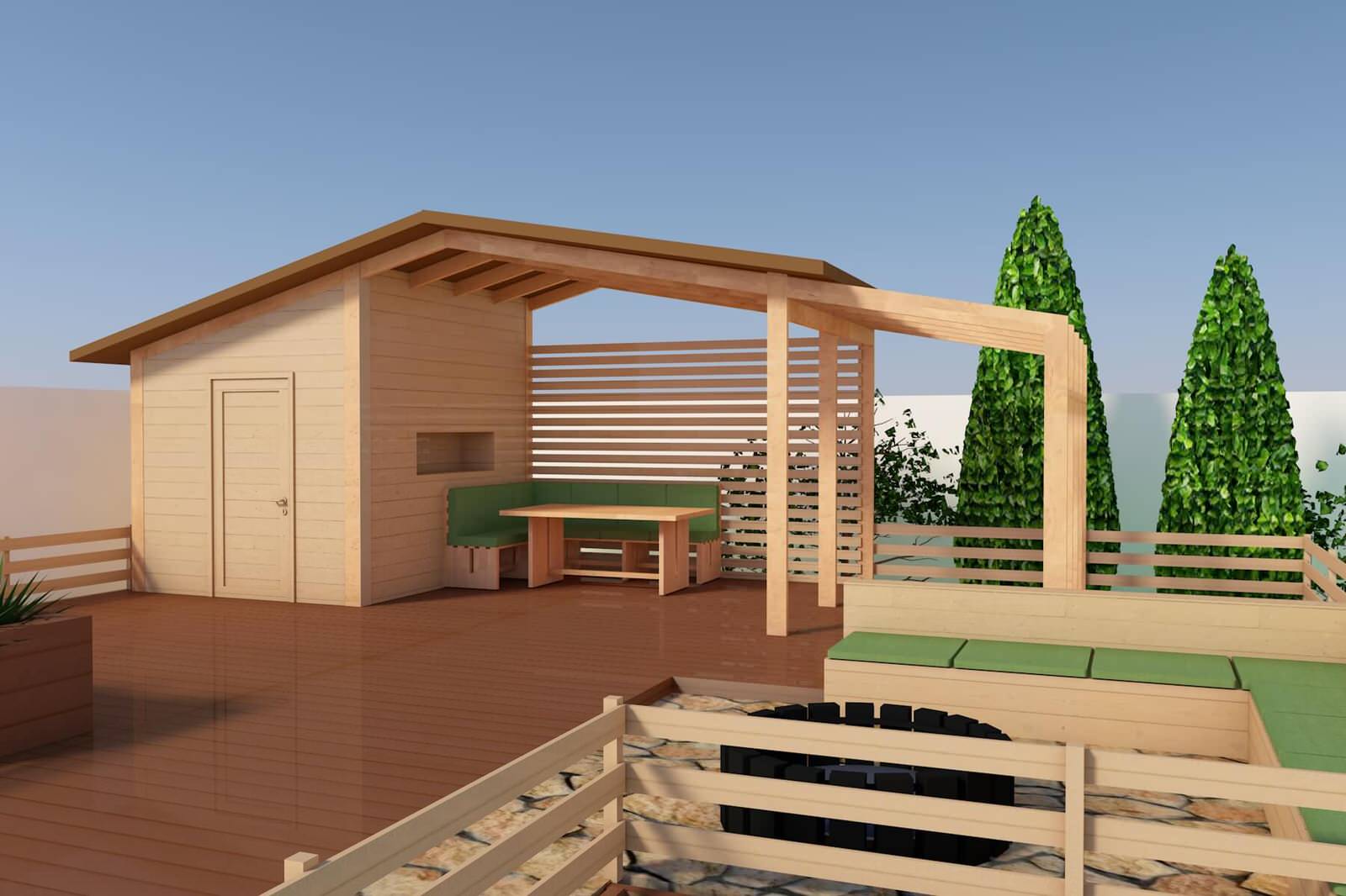 Беседка в Мамонтово