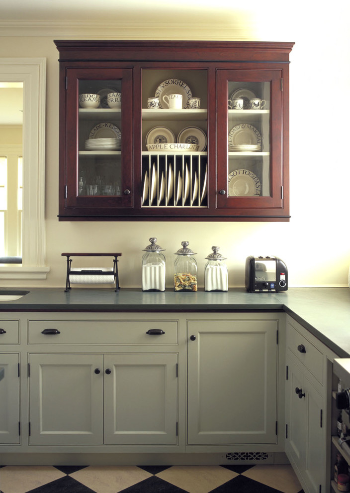 Painted And Wood Kitchen Traditional Kitchen Burlington By