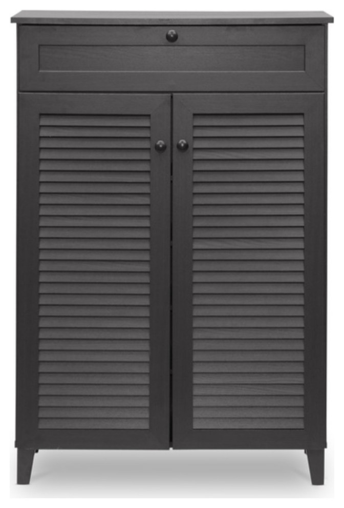 Harding ShoeStorage Espresso Transitional Shoe Storage