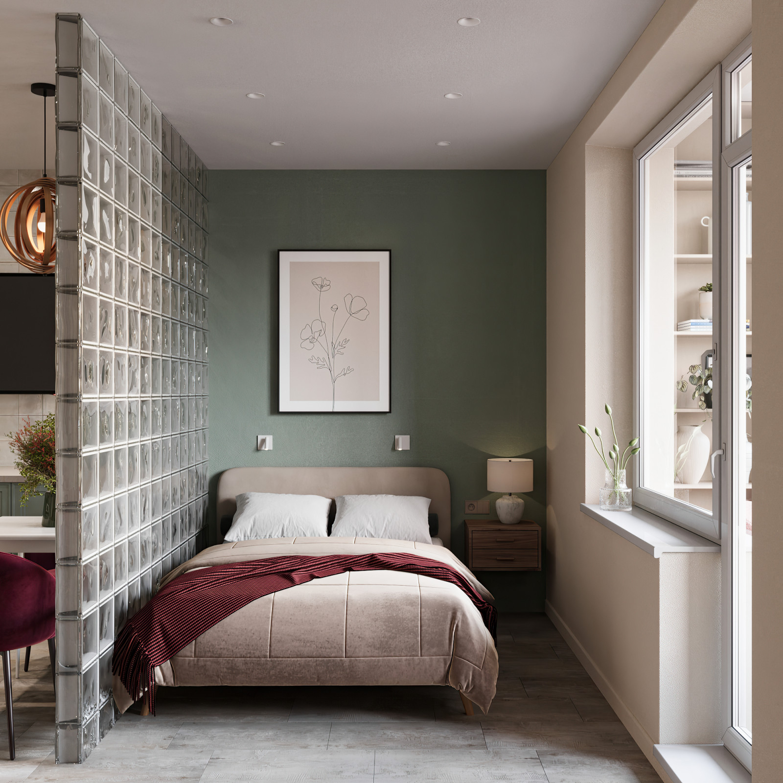 Дизайн проект небольшого пространства — квартиры-студии.