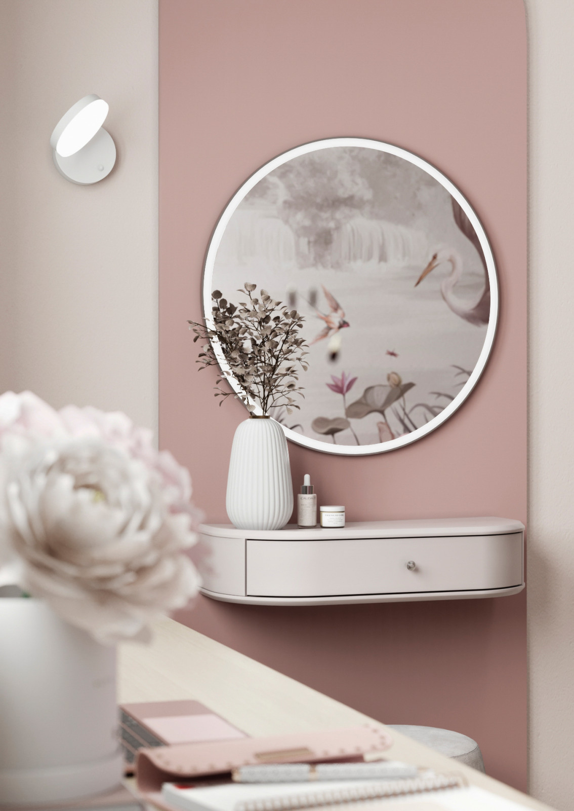 Детская с лестницей для девочки