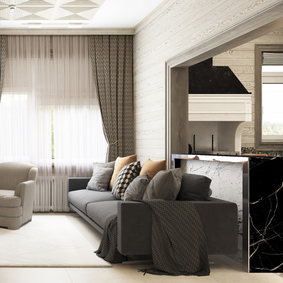 Дом из клееного бруса с двумя банями