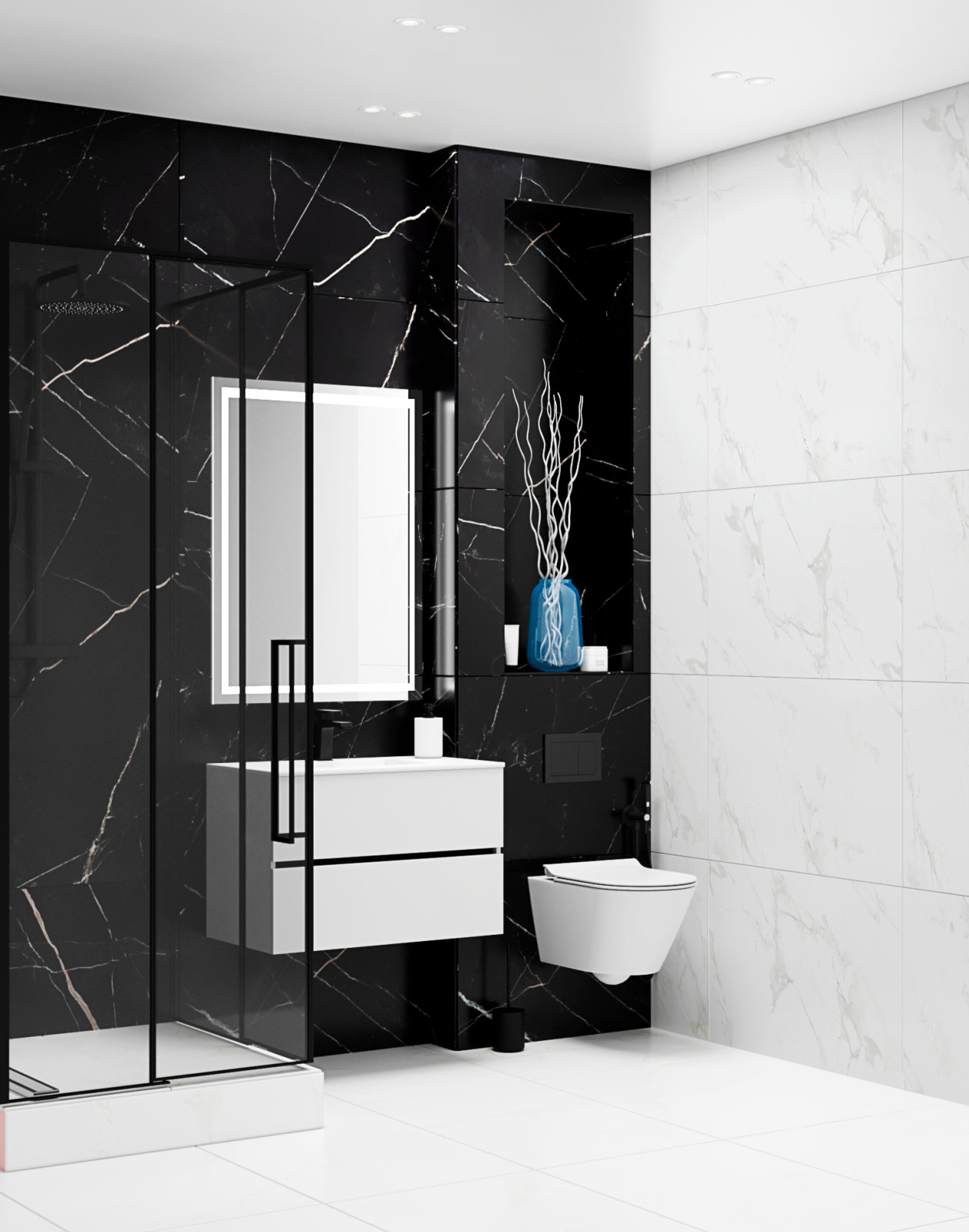 Проект для молодой девушки Москва " Оттенки синего"