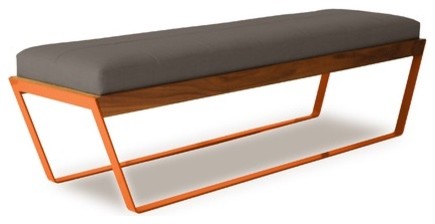 Sylis Leather Entryway Bench