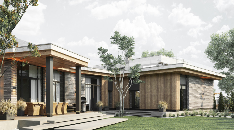 Архитектурный проект коттеджа 600м в КП Президент