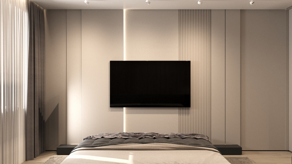 Дизайн-проект квартиры, ул. Нахимсона 107м2. Минимализм