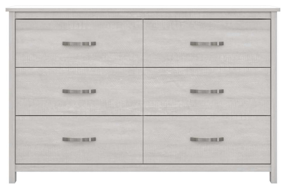 Layton 6Drawer Dresser, 31"x47.2"x15.7" Transitional Dressers by
