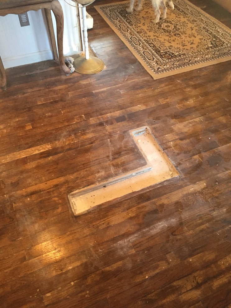 Solutions to patching hardwood floor