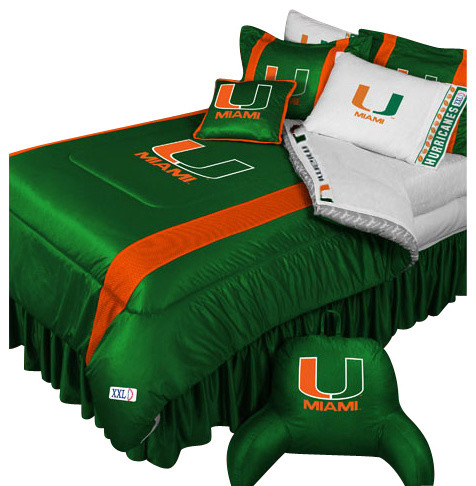 Ncaa Miami Hurricanes Bedding Set College Football Ncaa Miami Hurricanes Bedding Set College Football Full