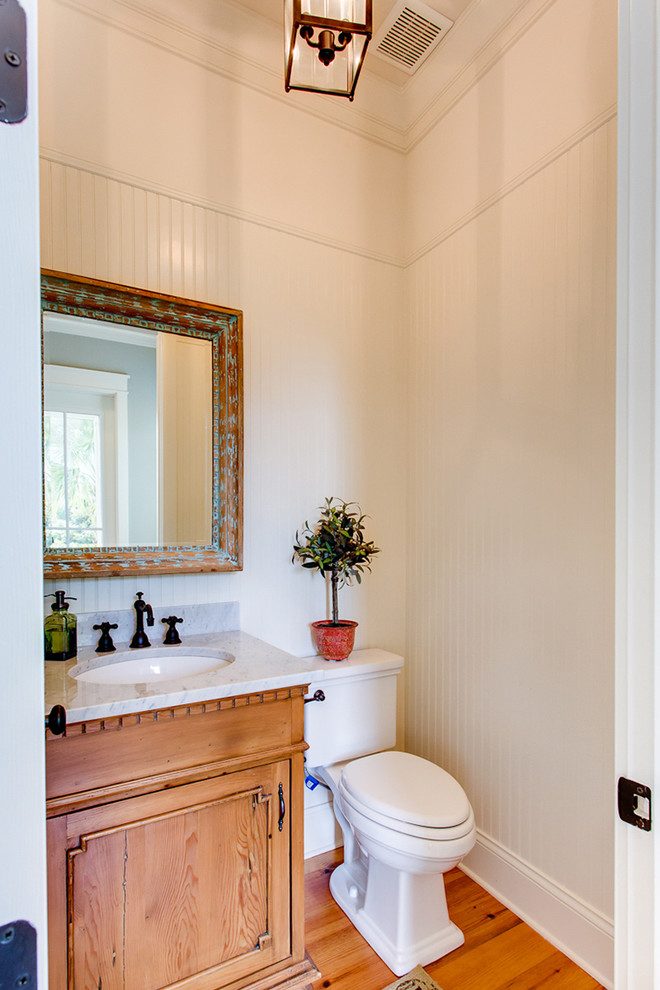 Inspiration for a traditional powder room in Charleston.