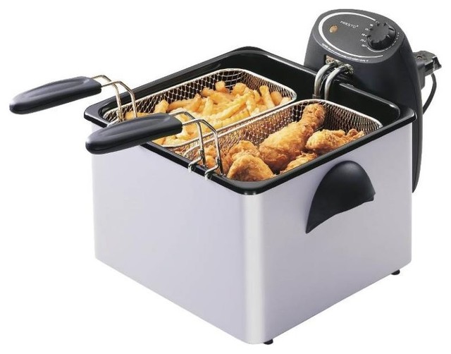 Presto Electric Deep Fryer, Stainless Steel, 120V Contemporary Deep