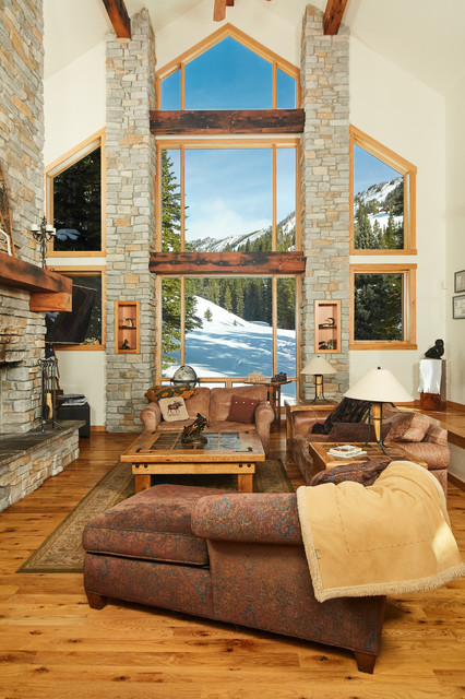 Beehive Basin Home rustikal-wohnbereich