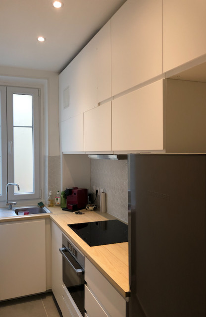 R&eacute;novation Appartement Levallois Perret moderne-koekken