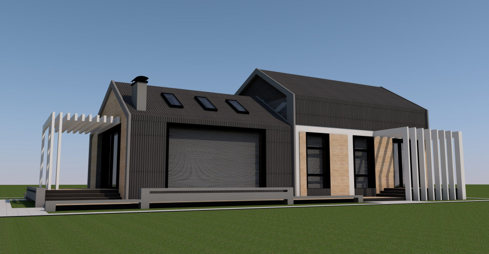 Архитектура дома стиле Барнхаус