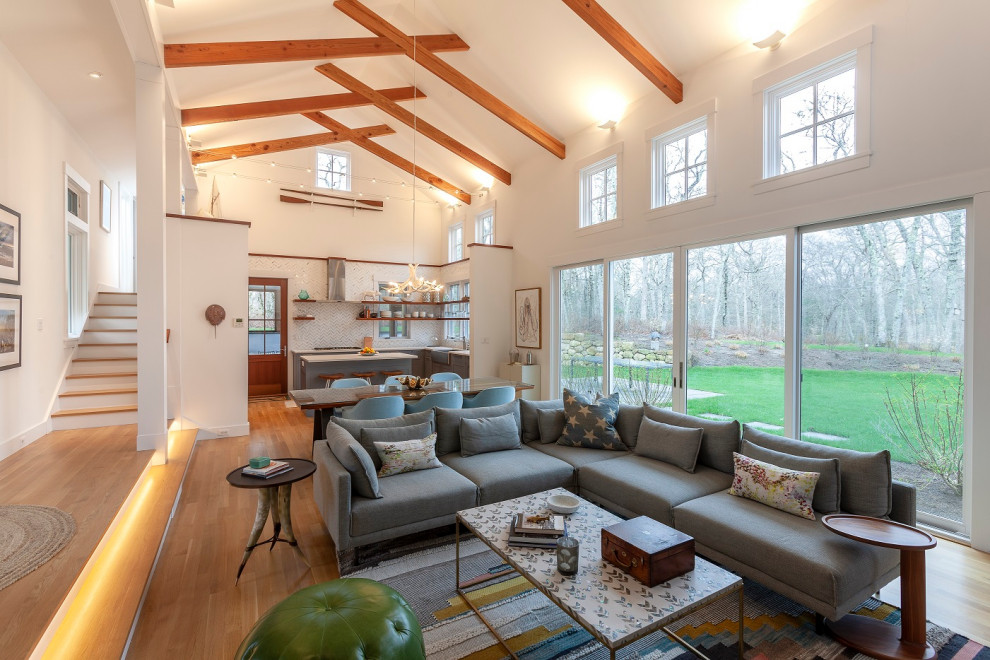  Modern  Farmhouse  Residence Transitional  Living  Room  
