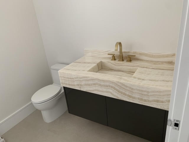 Unique Granite Bathroom Remodel
